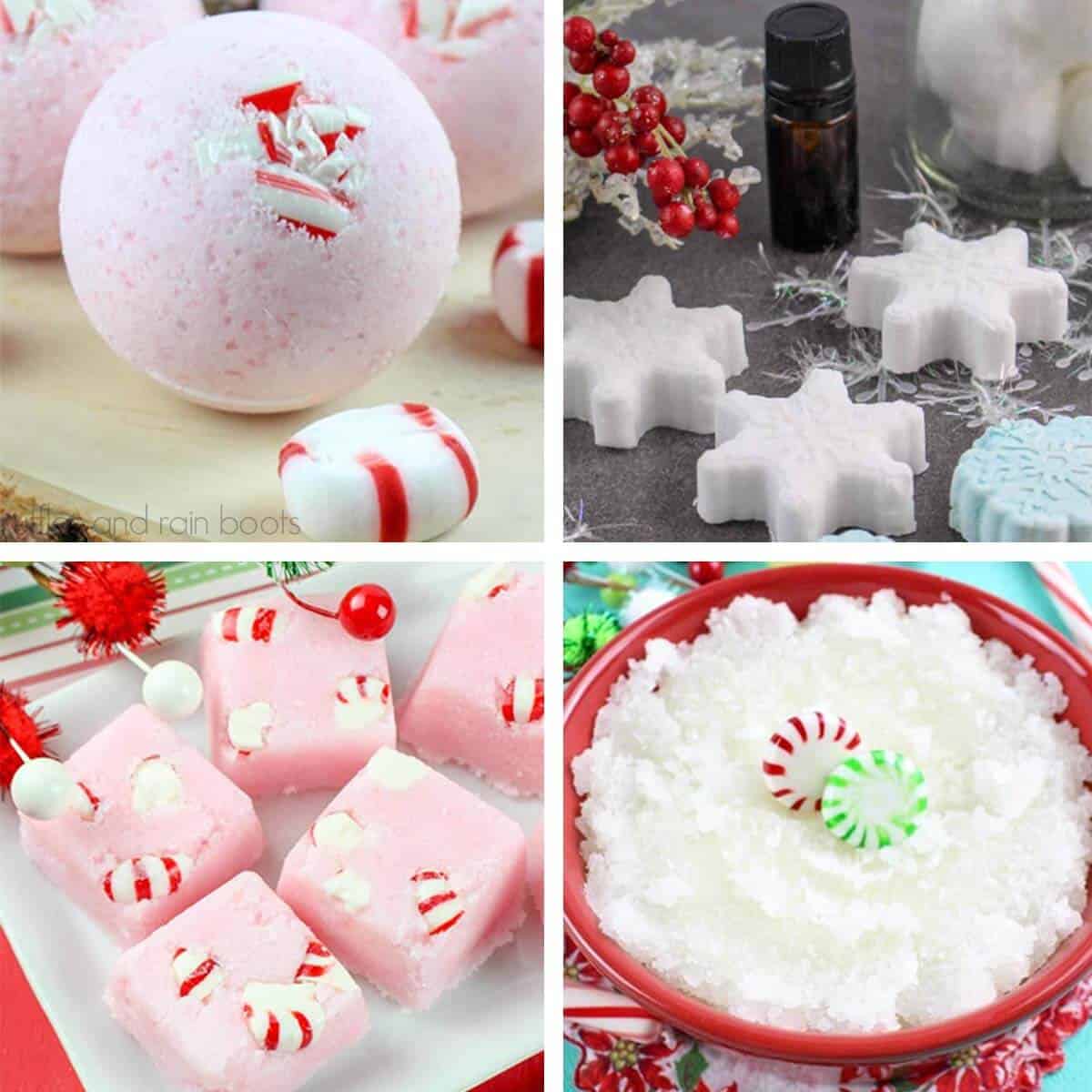 Picture of holiday baths balms, soaps and beads