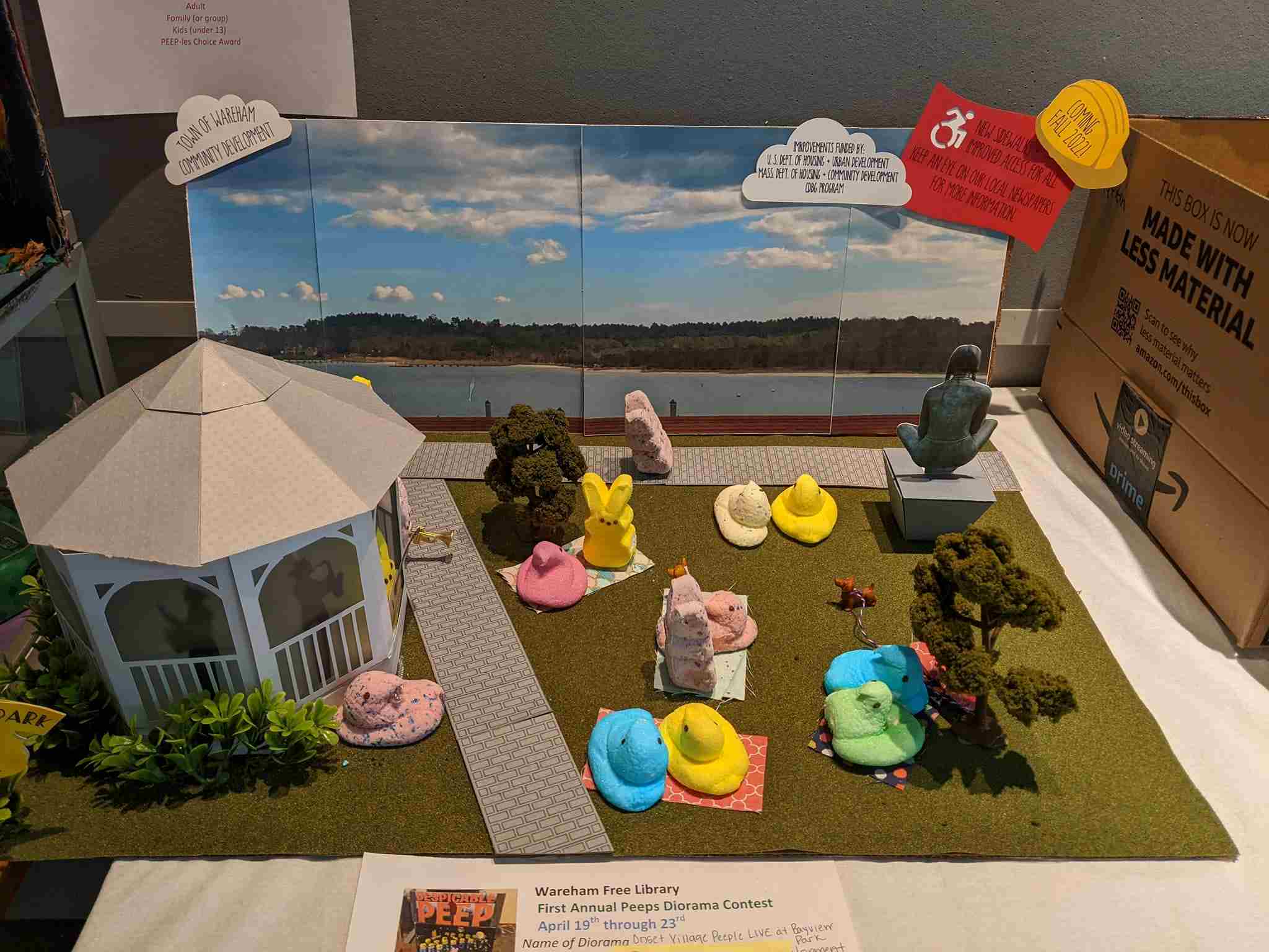 Peeps Diorama of Lopes Park in Onset