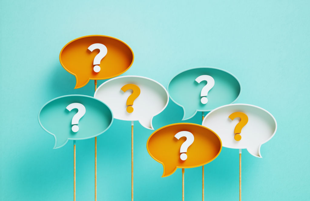 Stock photo of question mark bouquet