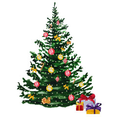 Picture of a decorated Christmas Tree