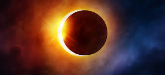 Picture of a solar eclipse