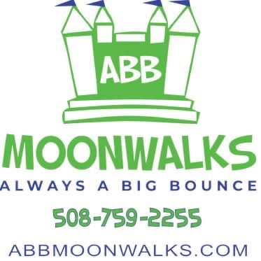 ABB Moonwalks Logo with phone and website