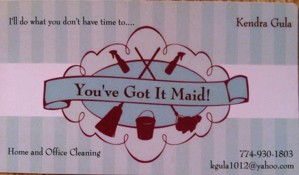 You've Got It Maid Business Card Logo