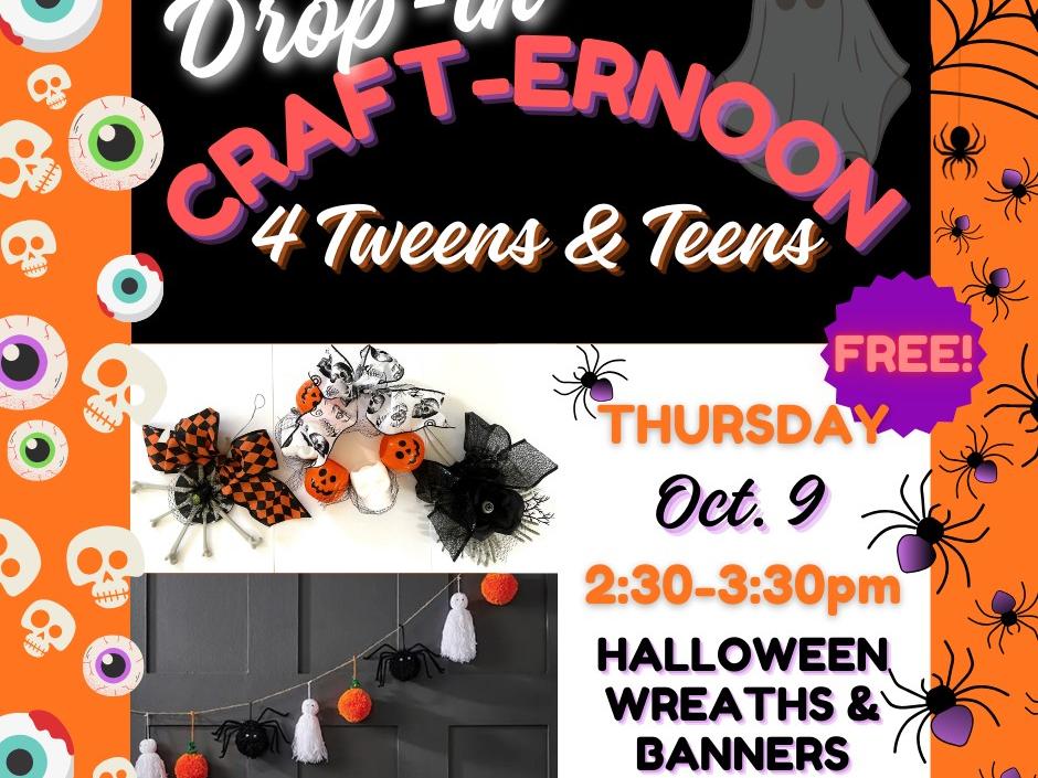 Crafternoon Halloween Wreaths & Bann