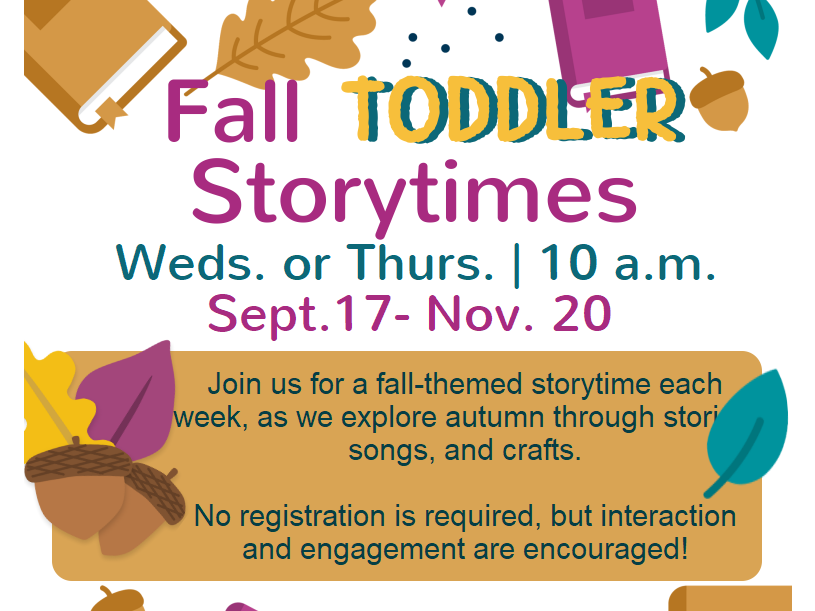 Fall Toddler Story Times