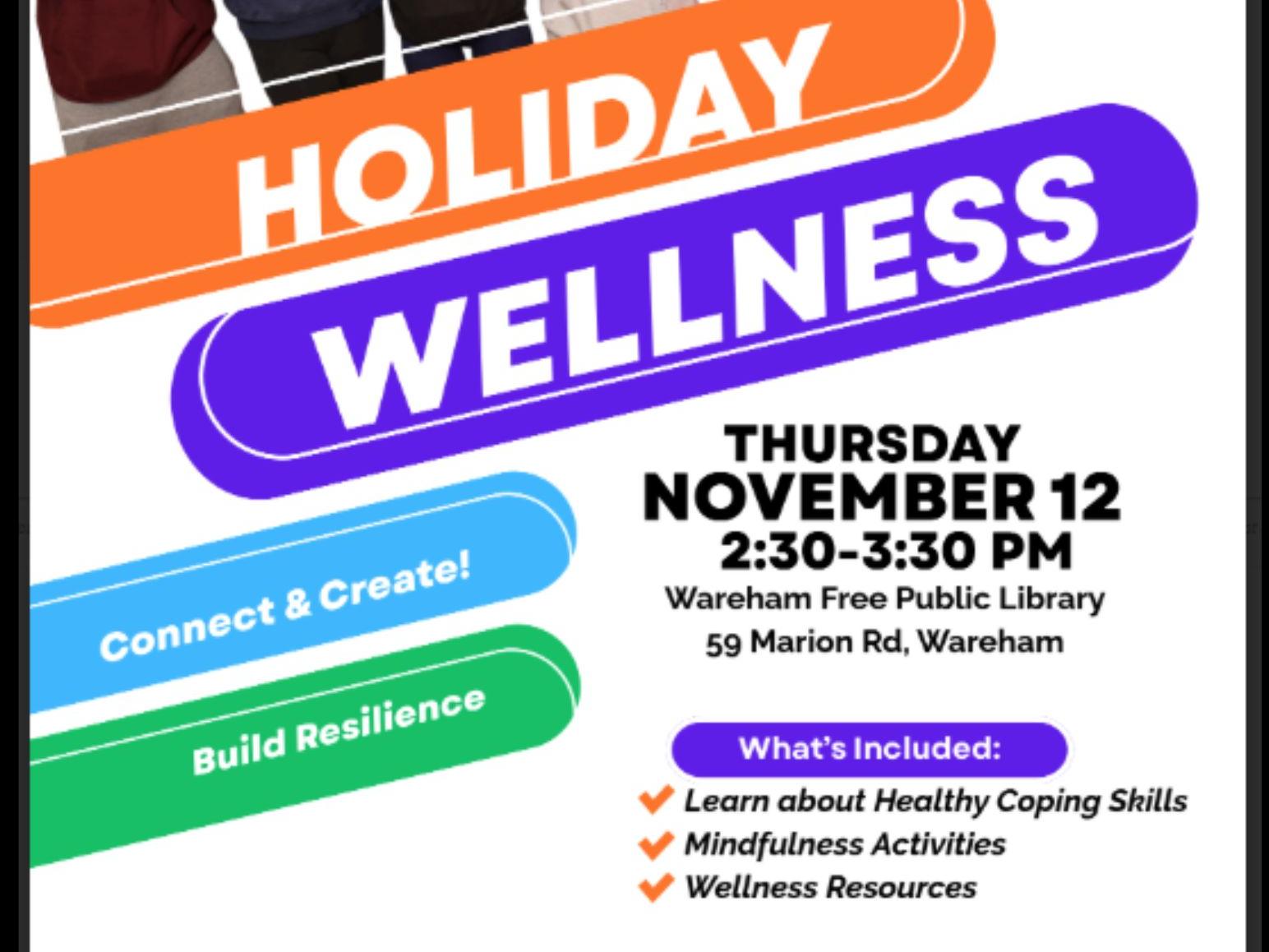 Flyer for Holiday Wellness Workshop