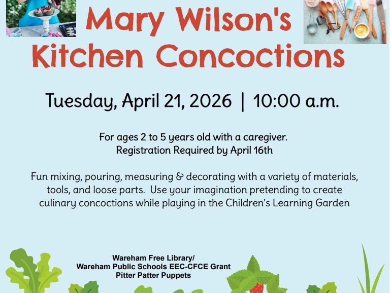 Kitchen Concoctions Program flyer