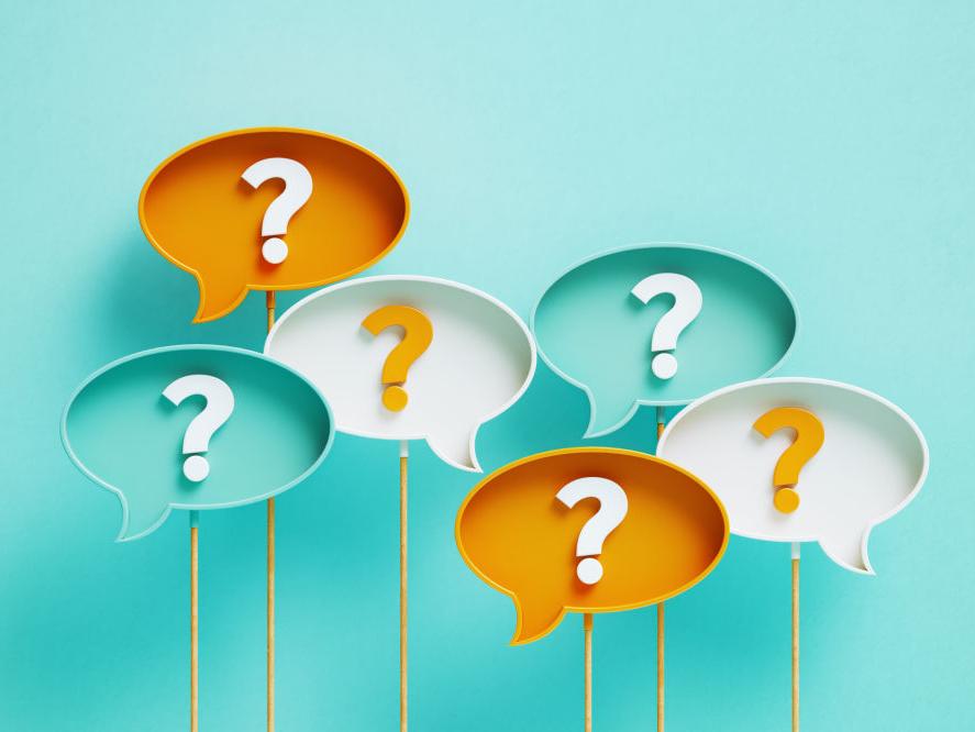 Stock photo of question mark bouquet