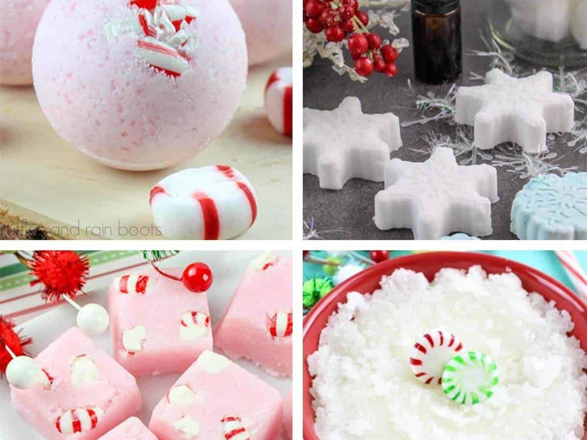 Picture of holiday baths balms, soaps and beads