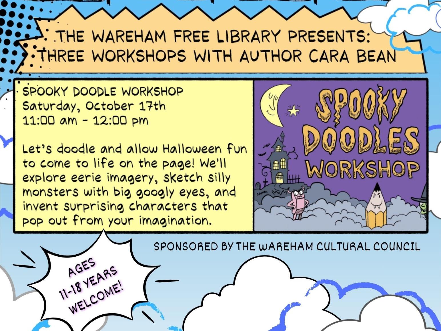 Cara Bean Spooky Doodles Flyer