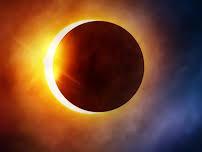Picture of a solar eclipse