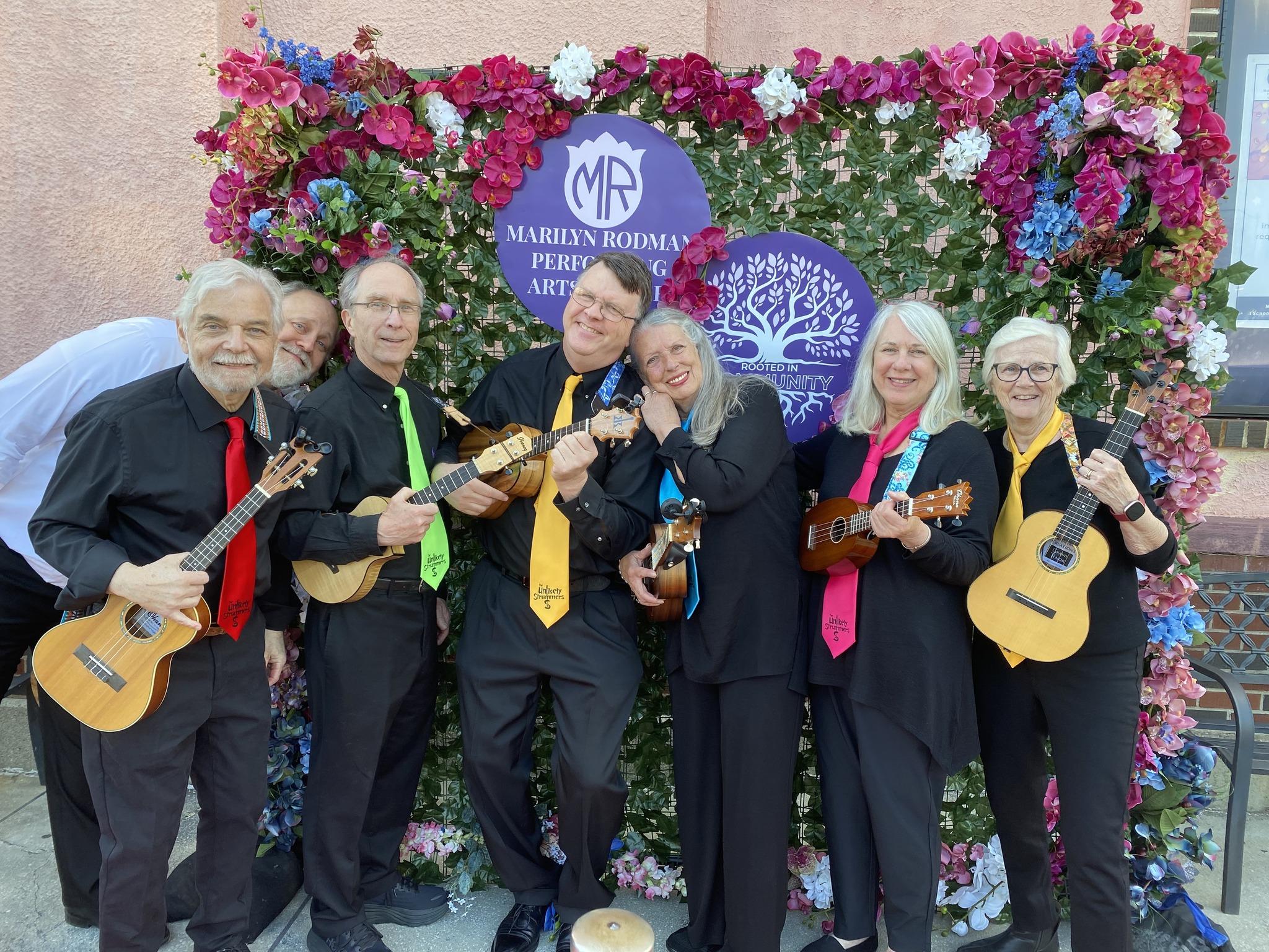 Picture of the Unlikely Strummers group
