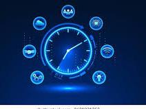 PIcture of a tech clock